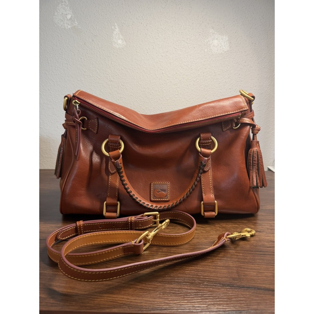 Dooney & Bourke Large Florentine Ginger Satchel